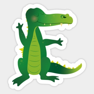 Animal Alphabet E - Elligator Sticker